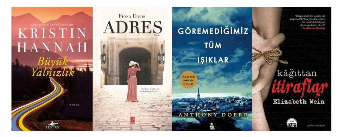 Büyük Yalnızlık, Adres, Göremediğimiz Tüm Işıklar, Kağıttan İtiraflar. Tarihi Romanlar