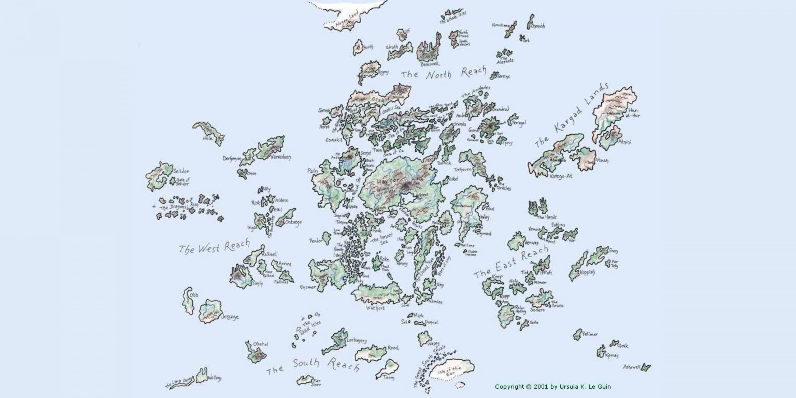Ursula K. Le Guin - Yerdeniz Serisi 1 – Yerdeniz Haritasi scaled